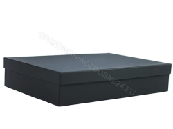 Czarne pudełko na koszule 350x240x70 mm - zamknięte