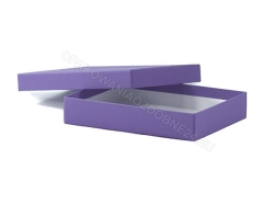 Pudełka oklejane z wieczkiem 350x240x70 mm matowe fioletowe