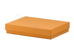 Pomarańczowe pudełko 350x240x70 mm na odzież - zamknięte