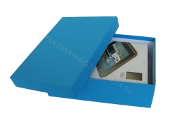 Niebieskie pudełko na tablet