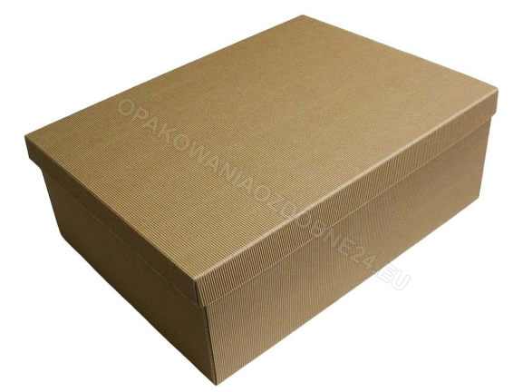 Pudełko 300x250x120 mm karbowane kraft