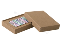 Pudełko na kartę podarunkową lub voucher 120x90x20 mm kraft
