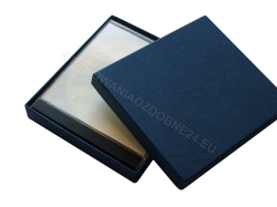 Pudełko ozdobne 150x130x20 mm strukturalne granatowe