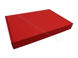Pudełko fasonowe 315x230x35 mm gładkie czerwone