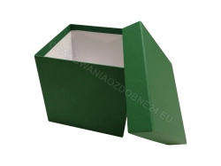 Ozdobne pudełko na kwiaty 15x15x15 cm szmaragdowe