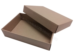 Pudełko fasonowe 195x140x45 mm gładkie kraft
