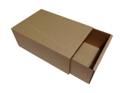 Pudełko szufladkowe wsuwane 140x100x50 mm gładkie kraft