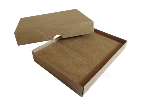Pudełko na biżuterię 120x90x20 mm gładkie kraft