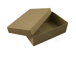 Pudełko z kartonu 20x15x8cm z otwartą falą