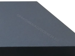 Pudełko na prezent 400x300x140 mm matowe granatowe widok na kolor okleiny