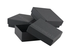 Ekskluzywne pudełko 80x80x30 mm matowe czarne