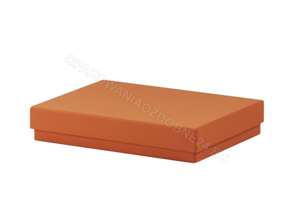 Pudełko 350x240x30 mm matowe pomarańczowe do wysyłki portfolio