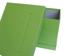 Pudełko na koperty 300x250x200 mm perłowe zielone