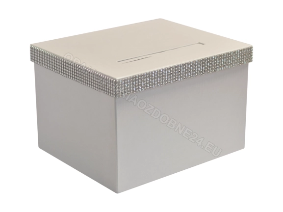 Pudełko na koperty perłowe białe 300x250x200 mm