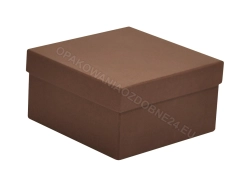 Pudełko ozdobne 200x200x100 mm matowe brązowe
