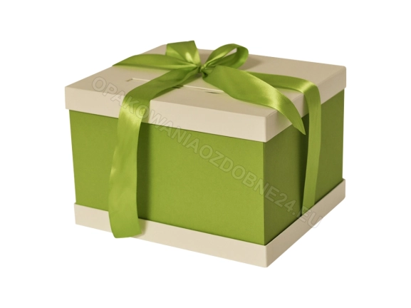 Zielone pudełko na koperty 300x250x200 mm