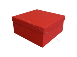 Czerwone pudełko 200x200x100 mm na upominki