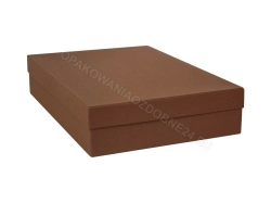 Brązowe pudełko 350x240x70 mm matowe