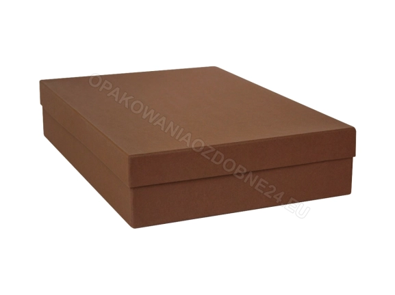 Brązowe pudełko 350x240x70 mm matowe