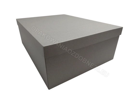 Pudełko na prezent 400x300x140 mm matowe szare