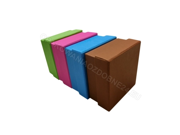 Pudełka 80x80x40 mm matowe różne kolory