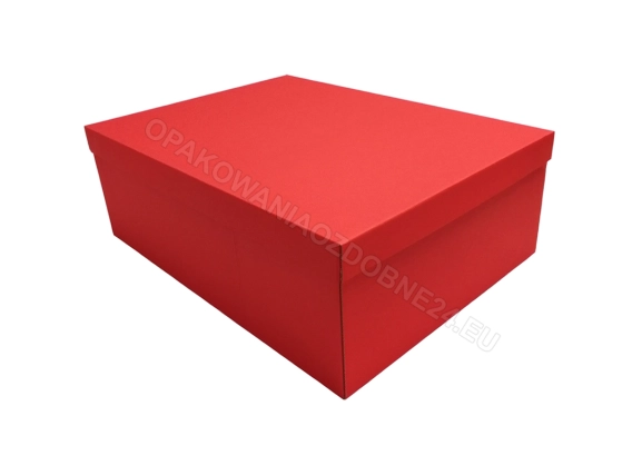 Pudełko na prezent 400x300x140 mm matowe czerwone