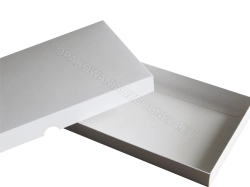 Białe pudełko DL 225x115x20 mm