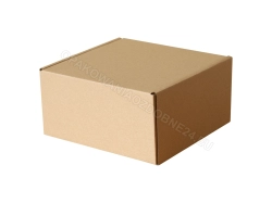 Pudełko fasonowe 185x185x95 mm gładkie kraft