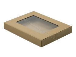 Pudełko z okienkiem 330x250x40 mm ozdobne karbowane