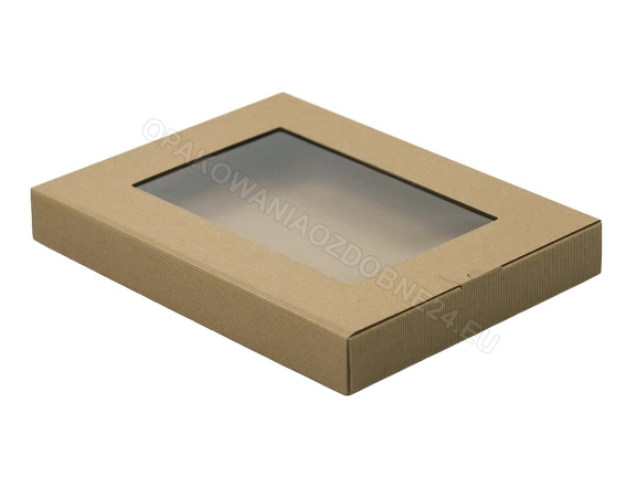 Pudełko z okienkiem 330x250x40 mm otwarta fala