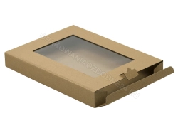 Pudełko 330x250x40 mm karbowane z okienkiem