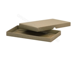 Pudełko 225x155x20 mm karbowane kraft