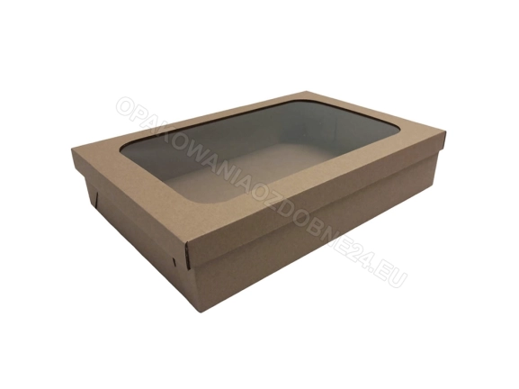 Karton fasonowy z okienkiem 350x240x70 mm gładki 1200 szt.