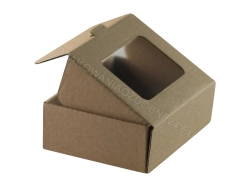 Pudełko z okienkiem 90x75x30 mm komplet 100 szt. gładkie