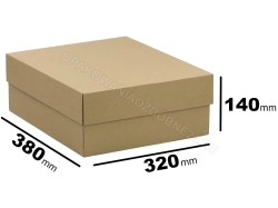 Pudełko fasonowe 380x320x140 mm gładkie