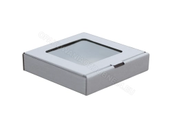 Pudełko 150x130x30 mm białe z foliowym okienkiem