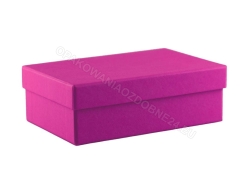Pudełko ozdobne 150x100x50 mm matowe gładkie kolor różowy