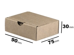 Pudełko 90x75x30 mm karbowane 100 szt.