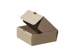 Karton fasonowy 90x75x30 mm karbowany kraft 1200 szt. do paczkomatu gabaryt A otwarte