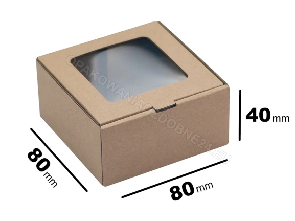 Małe pudełko 80x80x40 mm - do pakowania i ekspozycji