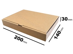 Pudełko wysyłkowe 200x140x30 mm 100 szt. Poczta Polska InPost