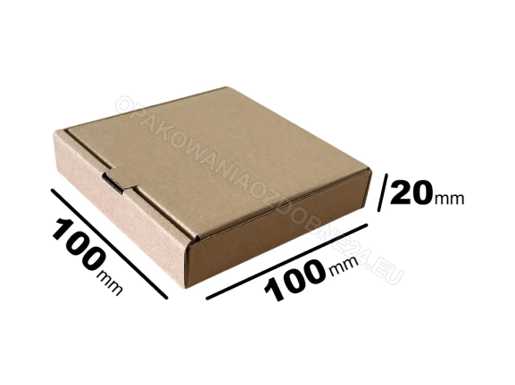 Pudełko fasonowe 100x100x20 mm