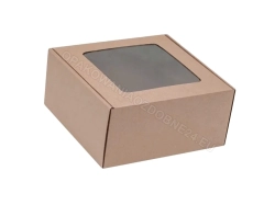Pudełka z okienkiem 200x200x100 mm - zamknięte