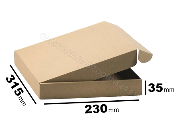 Pudełko 315x230x35 mm gładkie kraft 5000 szt.