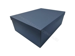 Pudełko na prezent 400x300x140 mm matowe granatowe