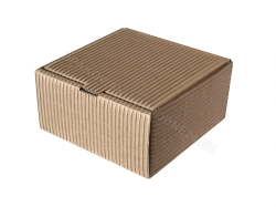 Pudełko fasonowe 100x100x50 mm karbowane eko