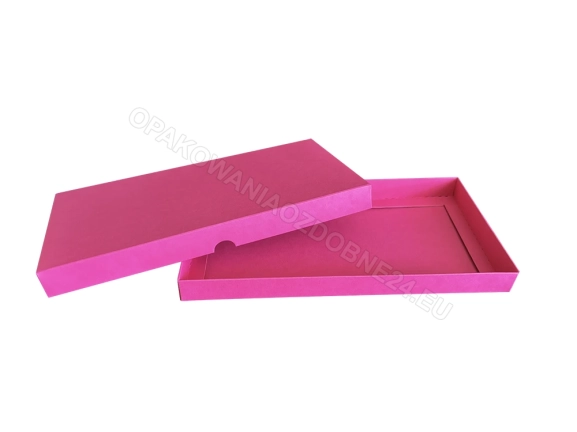 Różowe pudełko 225x115x20 mm