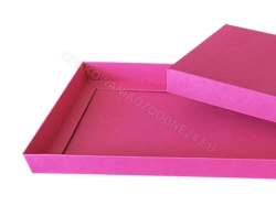 Pudełko na voucher dl różowe matowe 225x115x20 mm