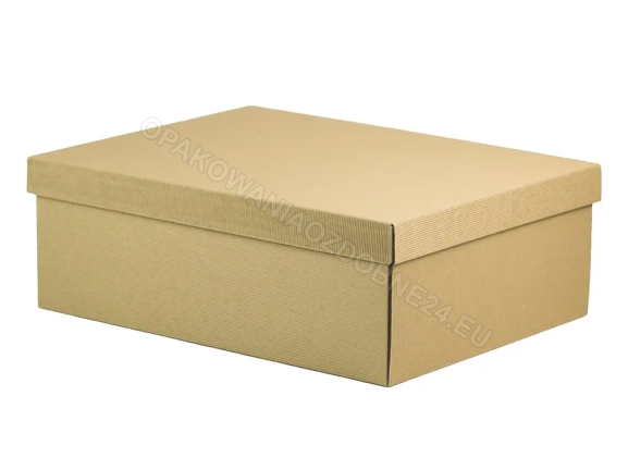 Pudełko 400x300x145 mm karbowane kraft