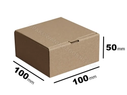Pudełko 100x100x50 mm gładkie kraft 1200 szt.